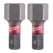 Milwaukee Биты ShockWave HEX10 x 25мм 2шт 4932430899